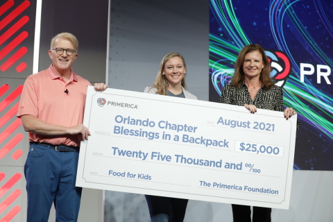 The Primerica Foundation Donates $25,000 to Blessings in a Backpack Orlando Chapter