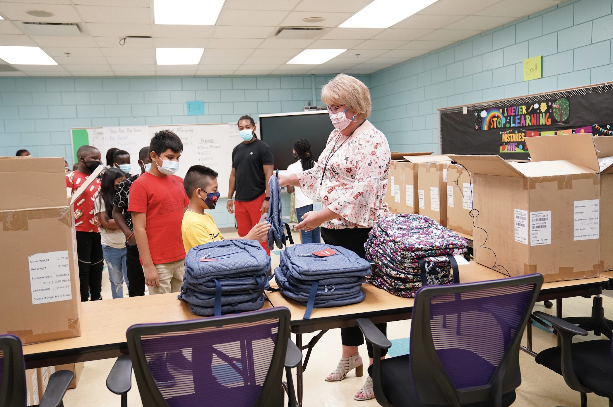 Backpacks, furniture, and more given to Central Florida school
